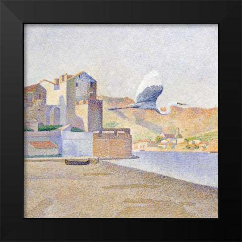Pointillism II Black Modern Wood Framed Art Print by Hunziker, Steve