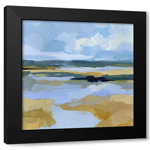 Seaside Mire II Black Modern Wood Framed Art Print with Double Matting by Barnes, Victoria