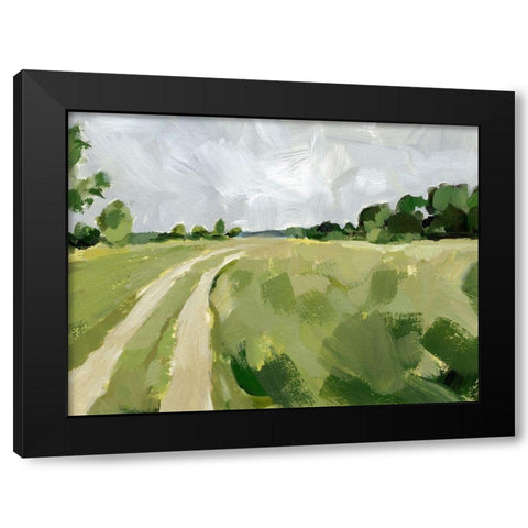 Meadow Trail I Black Modern Wood Framed Art Print with Double Matting by Barnes, Victoria