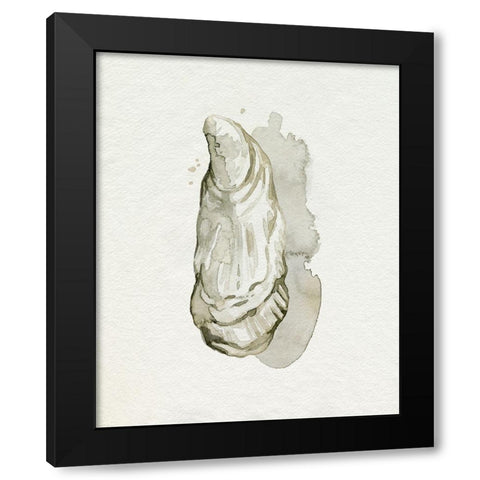 Oysters on the Bay I Black Modern Wood Framed Art Print with Double Matting by Popp, Grace