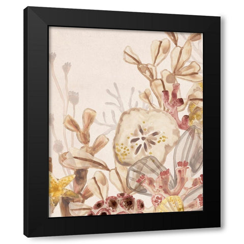 Ocean Nostalgia I Black Modern Wood Framed Art Print by Vess, June Erica