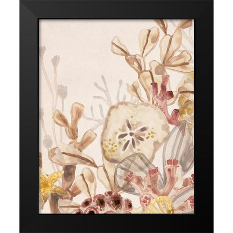 Ocean Nostalgia I Black Modern Wood Framed Art Print by Vess, June Erica