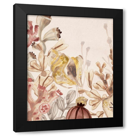 Ocean Nostalgia II Black Modern Wood Framed Art Print by Vess, June Erica