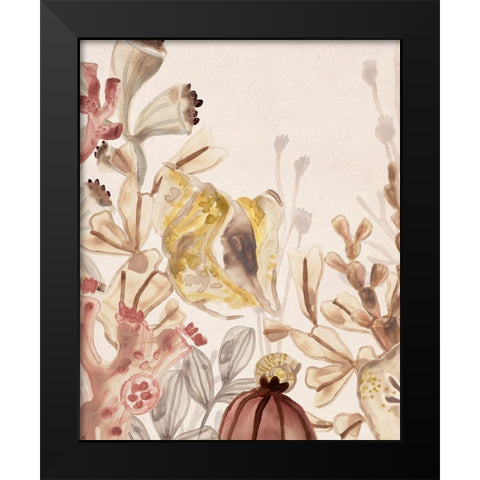 Ocean Nostalgia II Black Modern Wood Framed Art Print by Vess, June Erica