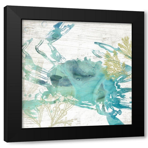 Jeweled Crustacean I Black Modern Wood Framed Art Print by Vess, June Erica