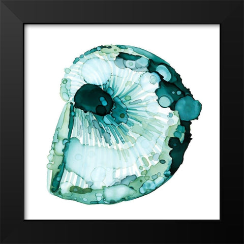 Blue Barnacle II Black Modern Wood Framed Art Print by Popp, Grace