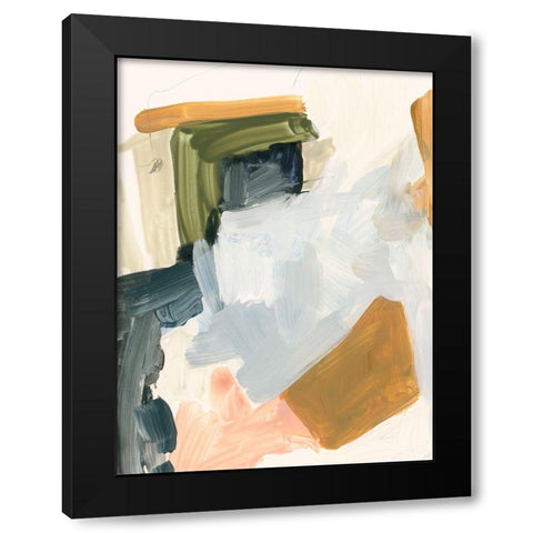 Palette Meld I Black Modern Wood Framed Art Print with Double Matting by Barnes, Victoria