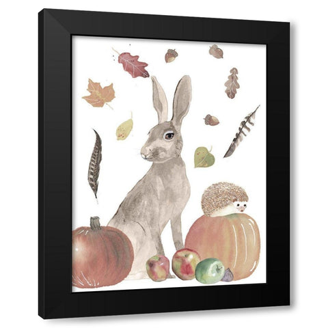 Cute Autumn Forest II Black Modern Wood Framed Art Print by Longley, Alicia