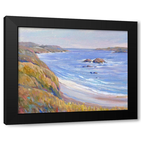 Along the Coast I Black Modern Wood Framed Art Print with Double Matting by OToole, Tim