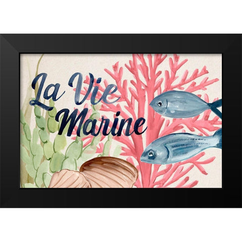 Pastel Mer I Black Modern Wood Framed Art Print by Warren, Annie