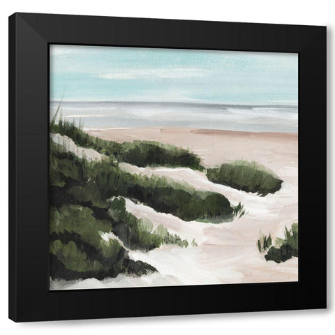 Beach Path I Black Modern Wood Framed Art Print by Warren, Annie