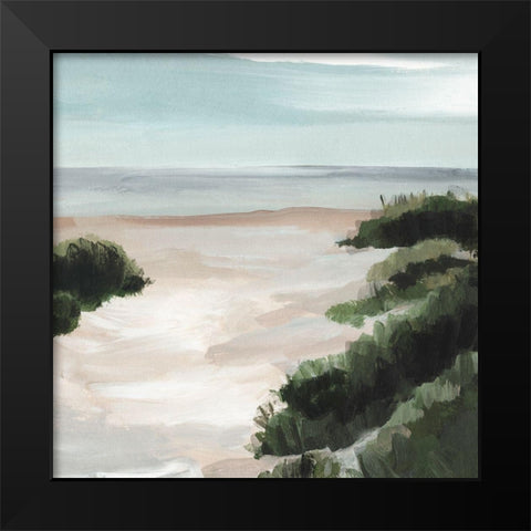 Beach Path II Black Modern Wood Framed Art Print by Warren, Annie