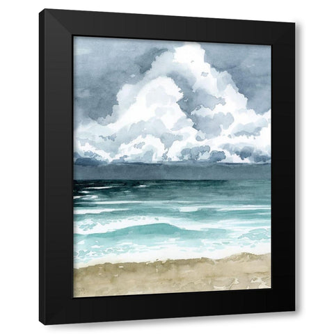 South Beach Storm I Black Modern Wood Framed Art Print with Double Matting by Popp, Grace