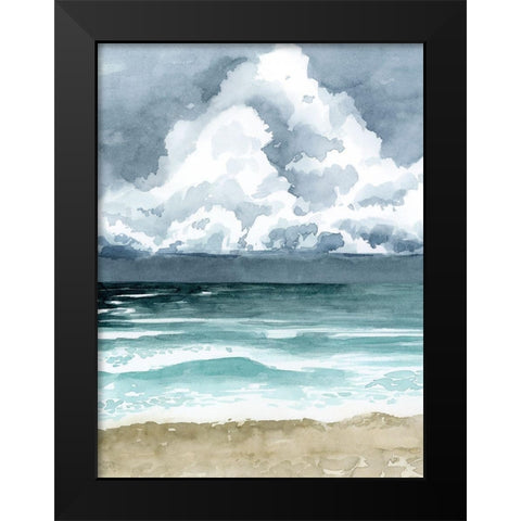 South Beach Storm I Black Modern Wood Framed Art Print by Popp, Grace