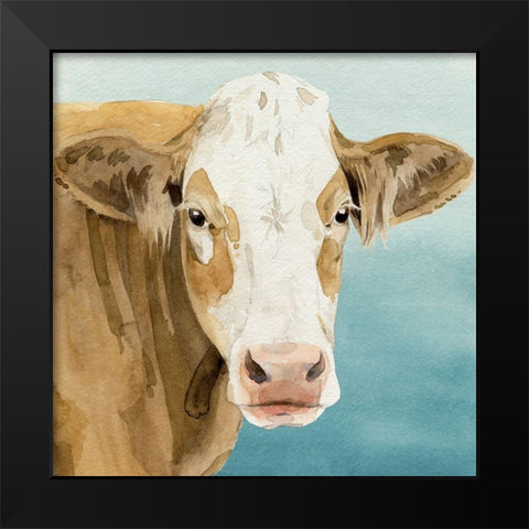 Hereford Stare I Black Modern Wood Framed Art Print by Popp, Grace