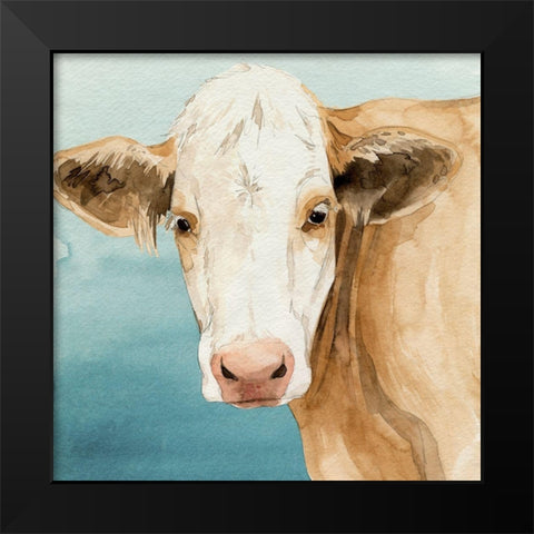 Hereford Stare II Black Modern Wood Framed Art Print by Popp, Grace