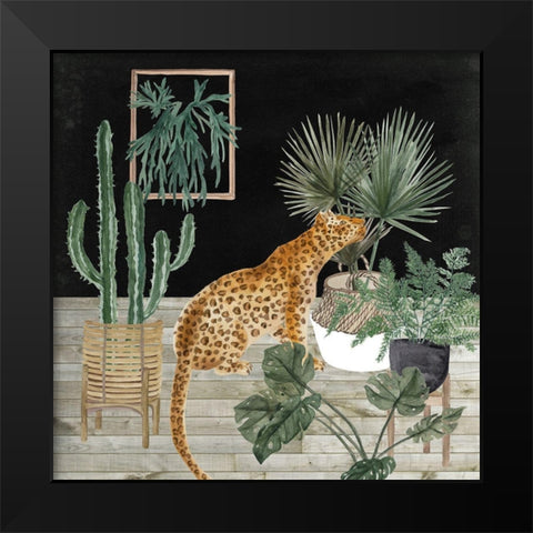 Jungle Home II Black Modern Wood Framed Art Print by Wang, Melissa