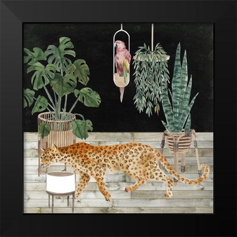 Jungle Home III Black Modern Wood Framed Art Print by Wang, Melissa