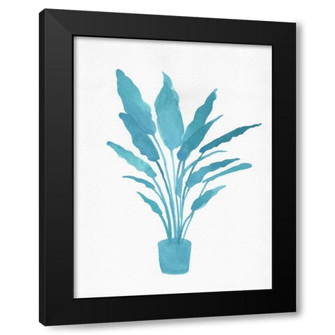 Watercolor House Plant I Black Modern Wood Framed Art Print with Double Matting by Green, Jacob