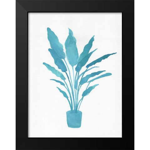Watercolor House Plant I Black Modern Wood Framed Art Print by Green, Jacob