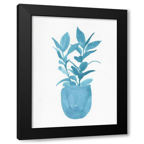 Watercolor House Plant III Black Modern Wood Framed Art Print with Double Matting by Green, Jacob