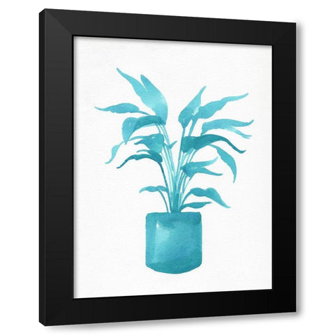 Watercolor House Plant IV Black Modern Wood Framed Art Print by Green, Jacob
