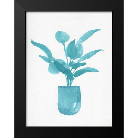 Watercolor House Plant VI Black Modern Wood Framed Art Print by Green, Jacob