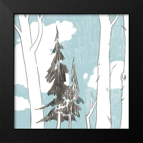 Westwood I Black Modern Wood Framed Art Print by Green, Jacob