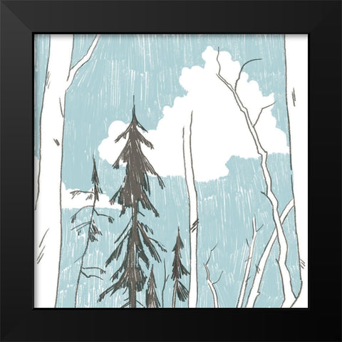 Westwood II Black Modern Wood Framed Art Print by Green, Jacob