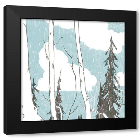 Westwood III Black Modern Wood Framed Art Print by Green, Jacob