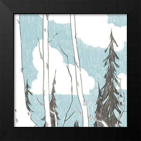 Westwood III Black Modern Wood Framed Art Print by Green, Jacob