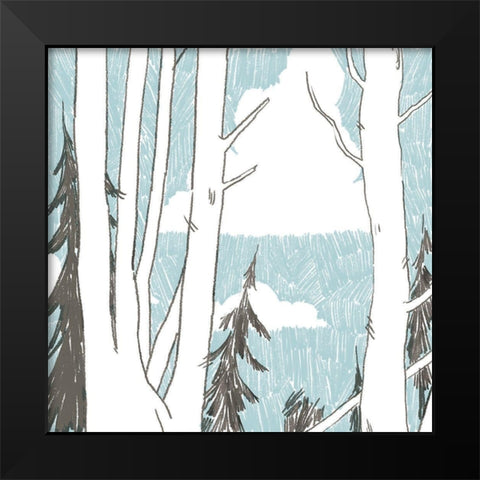 Westwood IV Black Modern Wood Framed Art Print by Green, Jacob