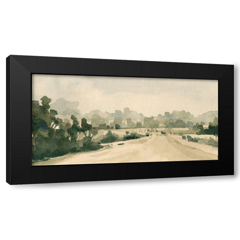 Rural Roads I Black Modern Wood Framed Art Print by Caroline, Emma
