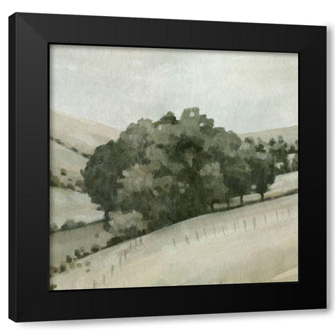 Rolling Grove I Black Modern Wood Framed Art Print with Double Matting by Caroline, Emma
