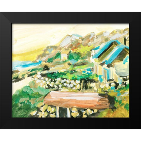 Spring Village IV Black Modern Wood Framed Art Print by Wang, Melissa