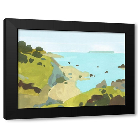 Coastal Inlet I Black Modern Wood Framed Art Print by Green, Jacob