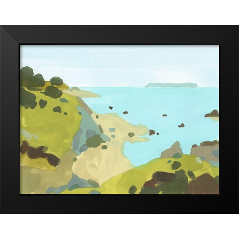 Coastal Inlet I Black Modern Wood Framed Art Print by Green, Jacob