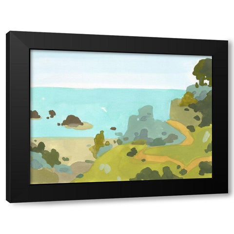 Coastal Inlet III Black Modern Wood Framed Art Print by Green, Jacob