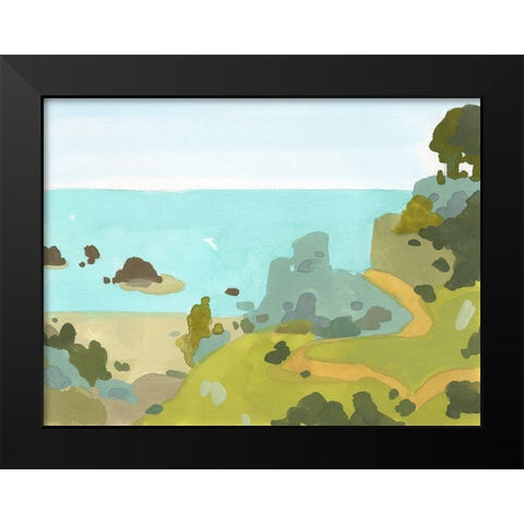 Coastal Inlet III Black Modern Wood Framed Art Print by Green, Jacob