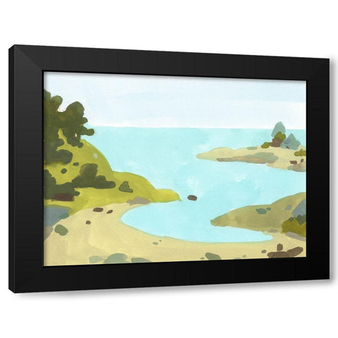 Coastal Inlet IV Black Modern Wood Framed Art Print by Green, Jacob