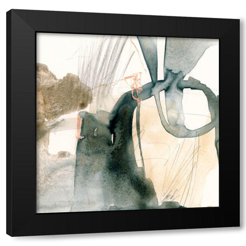 Silt Spray II Black Modern Wood Framed Art Print with Double Matting by Barnes, Victoria