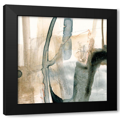 Silt Spray III Black Modern Wood Framed Art Print with Double Matting by Barnes, Victoria