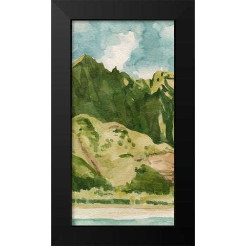 Tropicana I Black Modern Wood Framed Art Print by Caroline, Emma