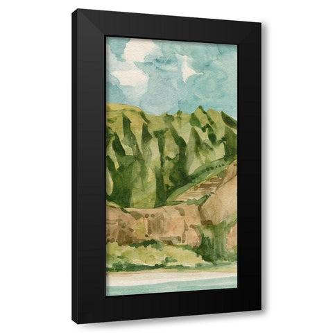 Tropicana II Black Modern Wood Framed Art Print by Caroline, Emma