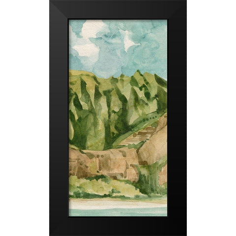 Tropicana II Black Modern Wood Framed Art Print by Caroline, Emma