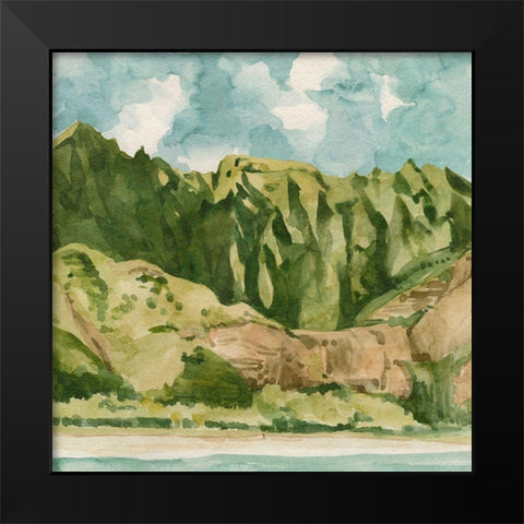 Tropicana III Black Modern Wood Framed Art Print by Caroline, Emma