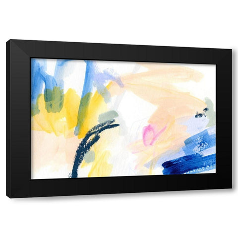 Candy Swipe I Black Modern Wood Framed Art Print with Double Matting by Barnes, Victoria