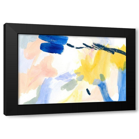 Candy Swipe II Black Modern Wood Framed Art Print with Double Matting by Barnes, Victoria