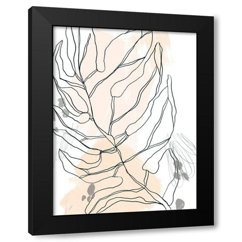 Palm Sketchbook IV Black Modern Wood Framed Art Print with Double Matting by Vess, June Erica