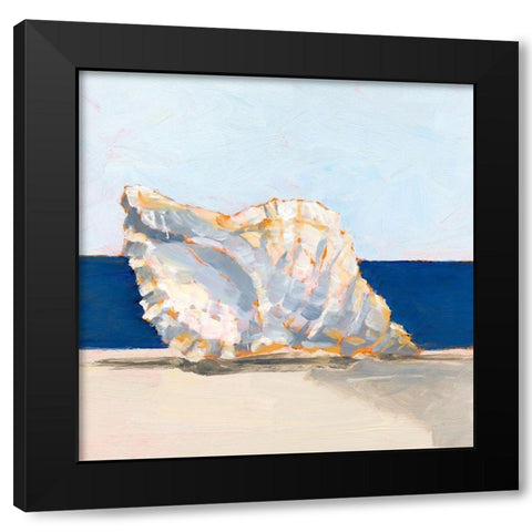 Shell By the Shore III Black Modern Wood Framed Art Print by Harper, Ethan